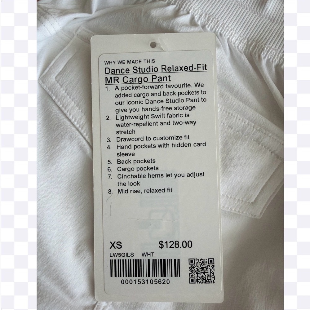 NWT lululemon Dance Studio Relaxed-Fit Mid-Rise Cargo Pant - XS - Picture 15 of 16